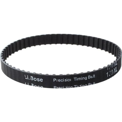 10mm Wide 5.08mm Pitch 60 Teeth 60T Synchro Cog Timing Belt Black 120XL