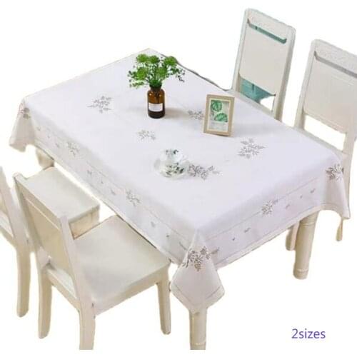 Luxury Lace art flower Embroidered table cover cloth towel kitchen Christmas dining dish tablecloth wedding party decor