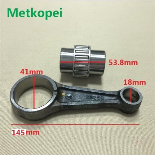 Motorcycle CG250 ZS250 crankshaft connecting rod for Honda 250cc CG 250 con rod with needle bearing (piston pin 18mm)