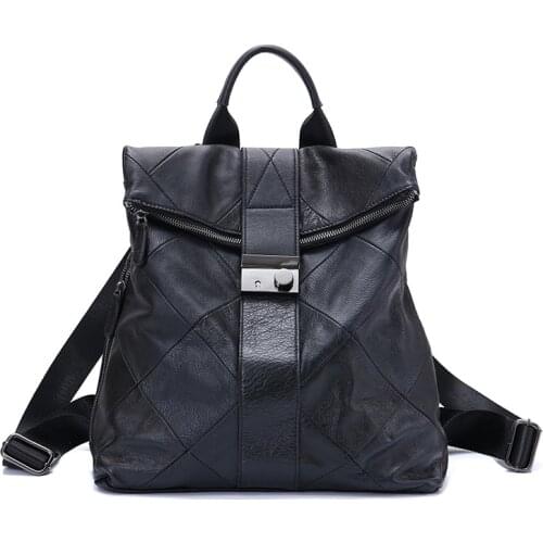 Girls Schoolbag Daily Knapsack Mochila Feminina Leather Anti Theft Women Backpack Outdoor Travel Bag Large Capactiy