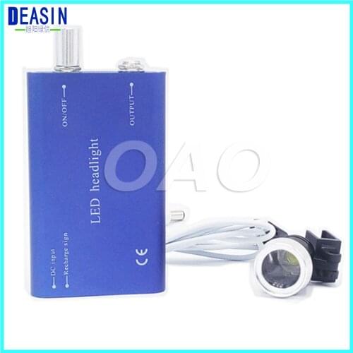 Dental rechargeable battery medical led headlight