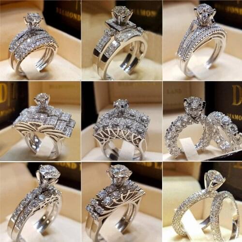 Yobest 2018 New Luxury AAA Zircon Rings for Women Wedding Engagement Cubic Zirconia Jewelry Dropshipping
