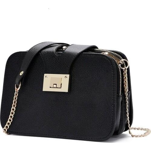 2019 Spring New Fashion Women Shoulder Bag Chain Strap Flap Designer Handbags Clutch Bag Ladies Messenger Bags With Metal Buckle