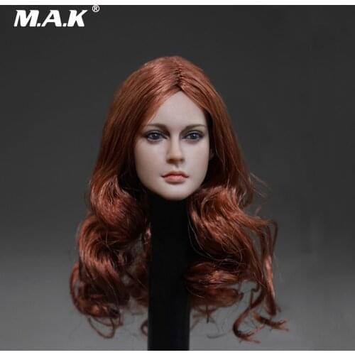 1:6 Scale Accessories Female Head Sculpt Girl with Long Curly Hair for 12 Inches DSTOYS HT PH Action Figure