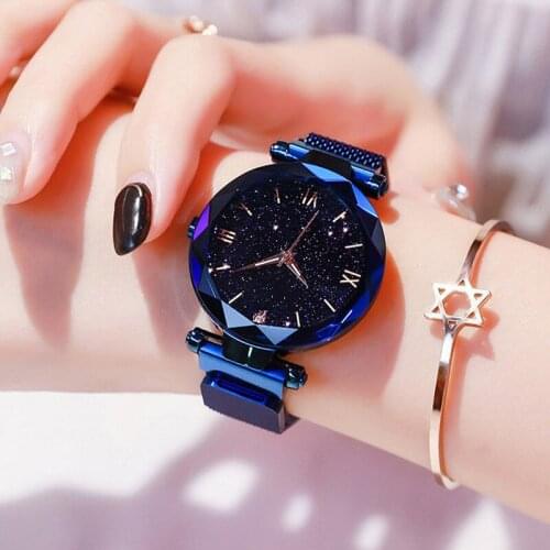 2020 Luxury Women Watch Women Personality Design Magnet Starry Sky Quartz Wristwatch Female Clock Relogio Feminino Reloj Hombre