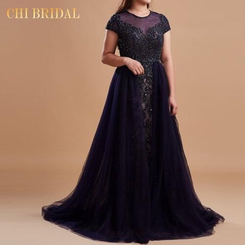Evening Dress Beaded Handmade Luxury Evening Dress Elegant Female Net Yarn Pattern Long Dress