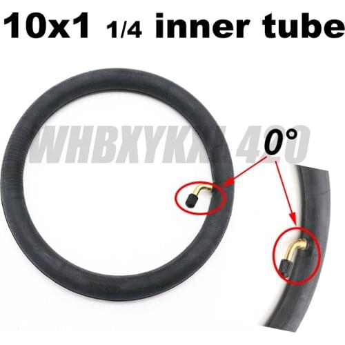 10x1 1/4 Inflated inner tube suitable for electric motorcycle scooter pneumatic wheel 10 inch 0 degree angle valve
