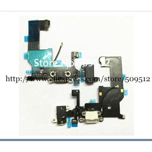 100pcs 100% working Dock Charger for iPhone 5 5g Headphone Audio Jack Dock Charger Connector Flex Cable free ship by DHL EMS
