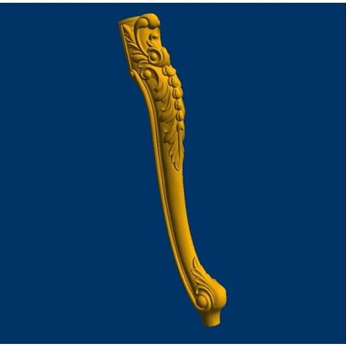 3d model relief for cnc or 3D printers in STL file format Table Furniture leg--70