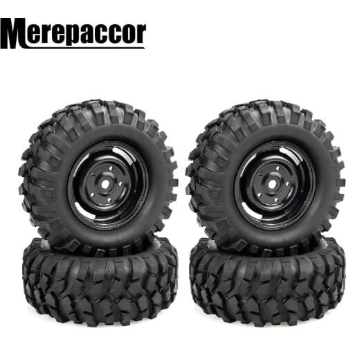 4pcs 1.9 Inch 96mm Rubber Wheel Rim And Tire For Rc Car 1/10 Hsp Redcat Traxxas Axial Scx10 D9 Rc Tires 1/10 Off Road Cars