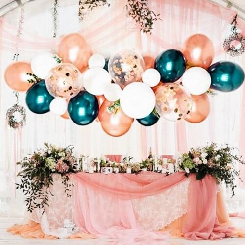57pcs Latex Rose Gold Balloon Garland Chain of Rubber Balloons Arch Backdrop Baby Shower Background Wedding Party Decoration