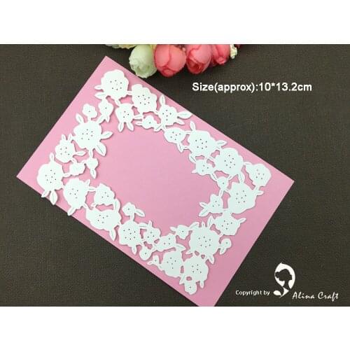 AlinaCraft METAL CUTTING DIES cut dies flower cover plate background Scrapbook paper craft card album emboss punch stencil