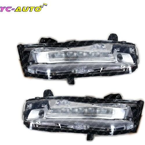 US Version Car Front Fog lights DRL Fog Lamp For Ford Mustang 2018 2019 2020 Turn Signal Light headlights Car Accessories