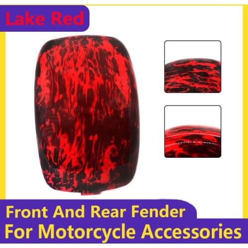 Lake Red Citycoco Fender Shell Flaps Front and Rear Fender Mudguards with Taillight Reminder for Citycoco Electric Scooter