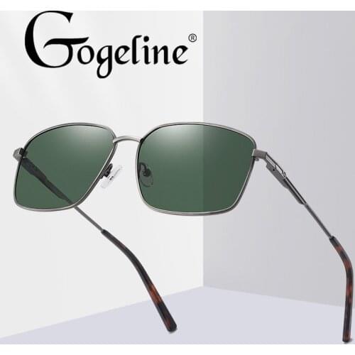 Gogeline Brand Square Polarized Sunglasses Classic Male Sunglass Men Driving Sun glasses Metal Frame UV400 Shades