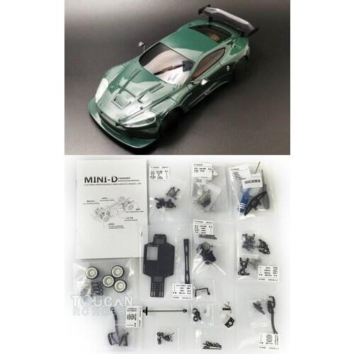 FTRC MINID Racing RC Car KIT Version Body Shell Chassis For DIY 1/28 AstonMartin 4*4 Drift Vehicle Model THZH1063-SMT5