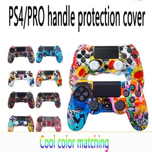 18 Colors Anti-slip Silicone Cover Skin Case for Sony PlayStation Dualshock 4 PS4 DS4 Pro Slim Controller & Stick Grip Cases
