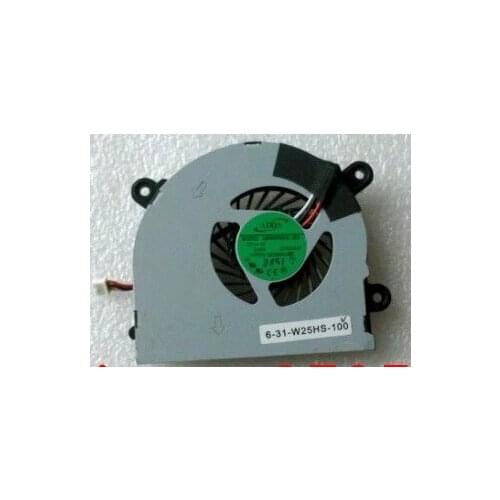 New laptop cpu cooling fan for MSI S6000 X600 CLEVO 7872 C4500 AB6505HX-J03 AB6605HX-J03 6-31-W25HS-100 BS5005HS-U89