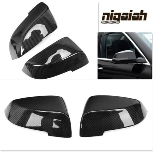 Carbon Fiber Mirror Covers for BMW 5 6 7 Series F10 F11 F18 F07 GT F01 F02 2013-2017 Side Door Mirror Caps Original Replacement
