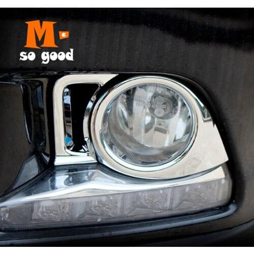 Front Fog Lamp Light Frame Cover Trim 2014 2015 2016 ABS Chrome Auto Exterior Styling Accessories for Toyota Highlander Kluger