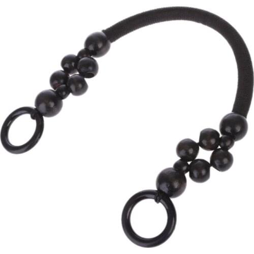 Wood Bead Rope Bag Strap Handle Shoulder Belt for Handbag DIY Replacement E56C