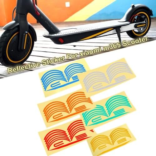 Reflective Stickers Electric Scooter Waterproof Warning Sticker For Xiaomi Mijia M365 Electric Scooter Parts Dropshipping