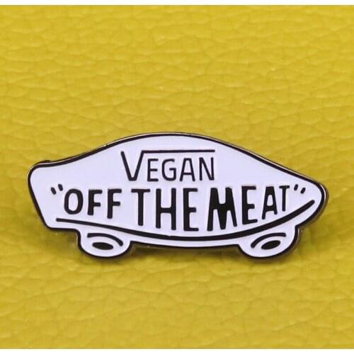 Veggie vegan vegetarian enamel pin vegetables gift for her for him