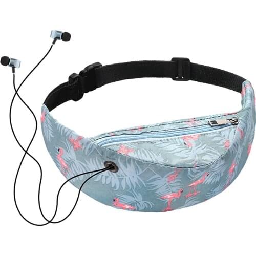 Colorful Print Women Waist Bags Girls Packs Hip Belt Bags Money Travelling Mountaineering Mobile Phone Bag Waist Packs