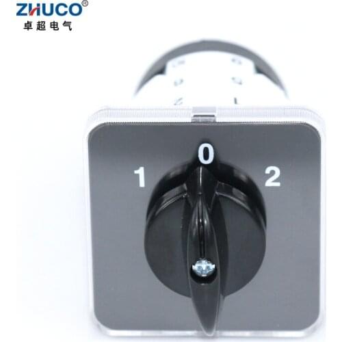 ZHUCO SZL9-20/3 20A ON-OFF-ON 3 Phase Changeover Selector Universal Rotary Cam Switch Equipped With Ultrasonic Equipment
