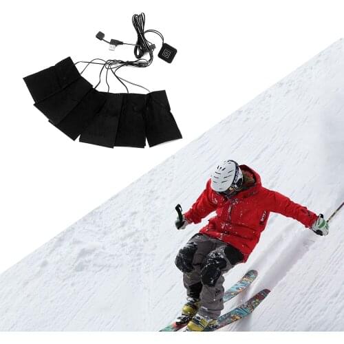 1pc USB Warm Paste Pads Fast-Heating Carbon Fiber Heating Pad Safe Portable Heating Warmer Pad For Vest Jacket Shoes Socks Cloth