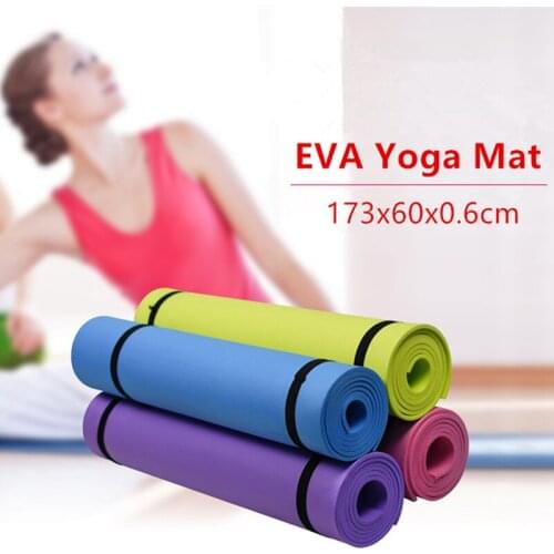 173*60*0.6cm EVA Yoga Mat Non-slip Fitness Slim Yoga Gym Exercise Mats Sports Pilates Dance Mat