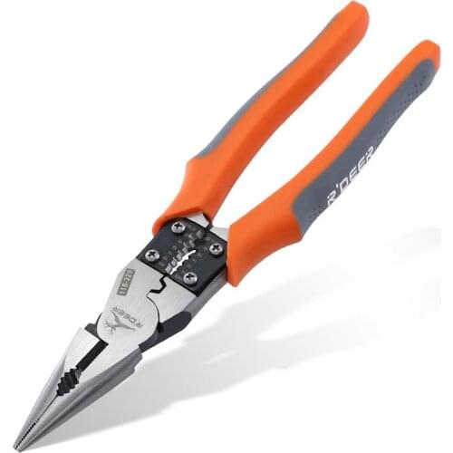 4 in 1 Electrician Pliers Crimping Tool 9in Wire Stripper Cable Cutter Combination Pliers Multifunctional Cutting Tools