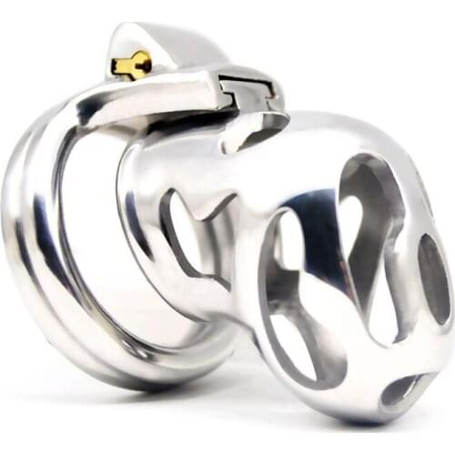 40/43/48/52mm Stainless Chastity Belt Chastity Device Bondage Cage Cock Ring Ball Stretcher Male Masturbation Passion Delay Toys