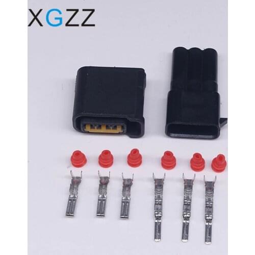 5 sets lot 3 pin plastic plug automotive ignition coil female connector for Subaru