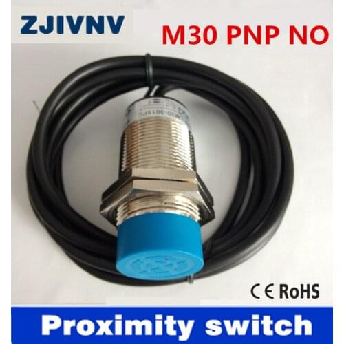5 PCS cylinder type M30 PNP NO DC 6-36V proximity inductive sensor 3 wires proximity switch,high quality Distance:15mm