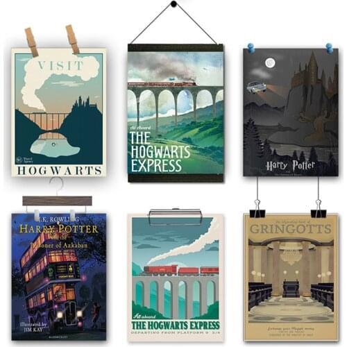 Anime Movie Hogwart Castle Posters And Prints H-Potter Canvas Painting Abstract Pictures For Kid Room Home Decoration Wall Art