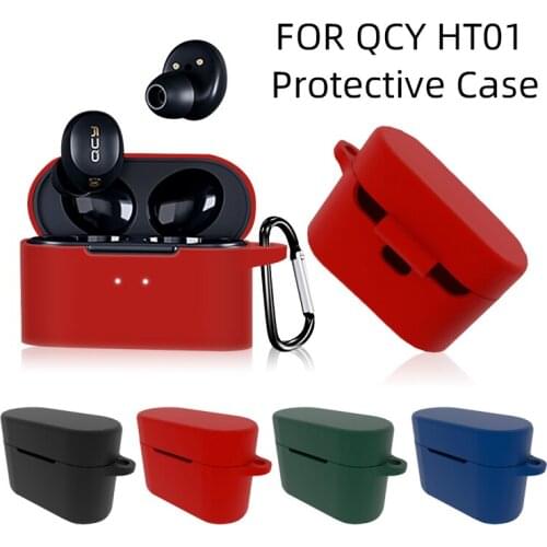 For QCY HT01 Case Cover Soft Silicone Protective Sleeve Wireless Bluetooth Earphone Cover For qcy ht01 Headphone Accessories