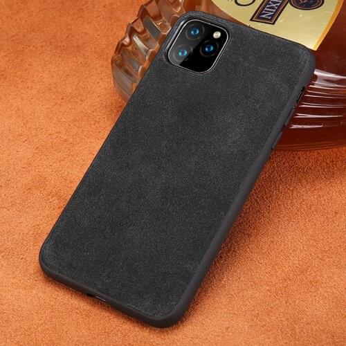 Genuine Cow Suede Leather 360 Full protective Phone case for iPhone 11Pro 11 Pro Max 12 Mini X XR XS Max 6 6S 7 8 plus 5S 5 se 2