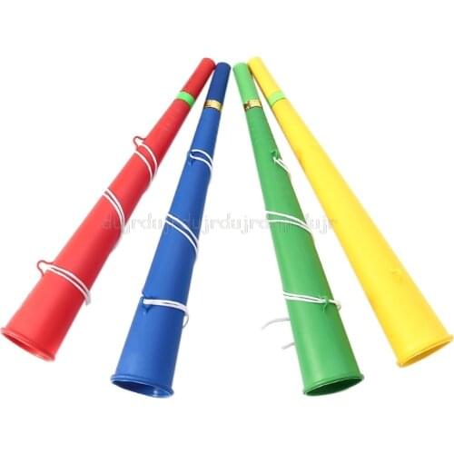 Colorful Plastic Football Games Fan Cheer Party Horn Vuvuzela Kid Trumpet Toy Musical Instruments D11 19 Dropship