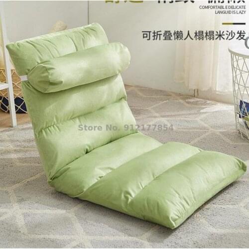 Lazy Sofa Dormitory Artifact Tatami Japanese Style Sofa Single Fabric Sofa Foldable Bed Sofa