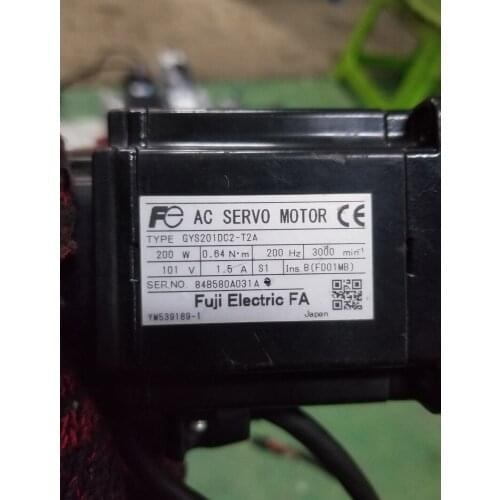 GYS201DC2-T2A servo motor , used one , 85% appearance new , test goods , free shipping