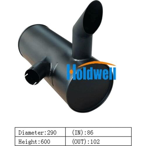 Holdwell Muffler Silencer 4687844 4383156 AT218160 for John Deere 200CLC 230CLC 270CLC
