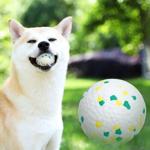 ETPU Dog Toy Ball Dogs Foam Bouncy Ball Resistance To Bite Dog Chew Toys Funny Interactive Toy Puppy French Bulldog Pug Toy