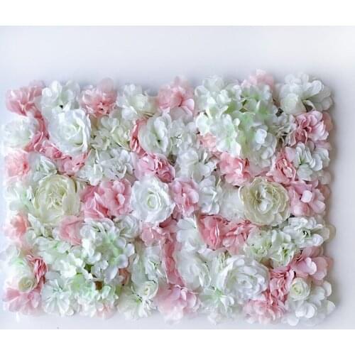 Artificial Silk Flower Wall Decoration Road Lead Hydrangea Peony Rose Flower Mat for Wedding Arch Pavilion Corners Decor Floral