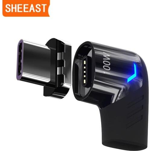 Magnetic USB C Adapter PD 100W Fast Charging 480Mbps Magnet Converter for iPad MacBook Pro Surface 7 HUAWEI MI Switch Connector