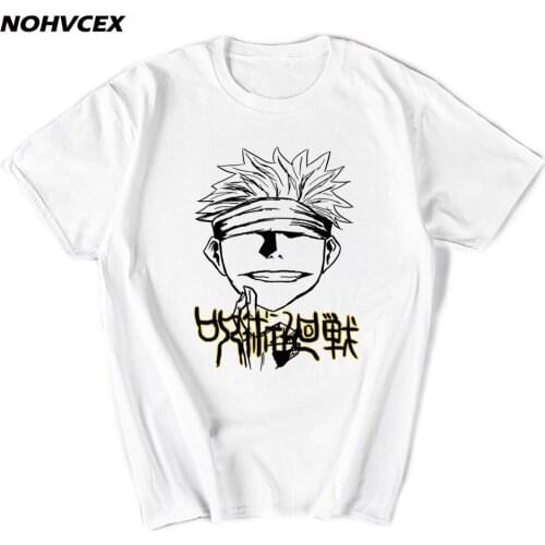 Anime Jujutsu Kaisen T Shirt Men Short Sleeve Manga Graphic Cotton Ryomen Sukuna Tee Tops Clothing