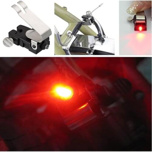 Mini Universal bicycle brake light road bike parts brake lamp mountain bike riding Spokes safety warning red bicycle brake light