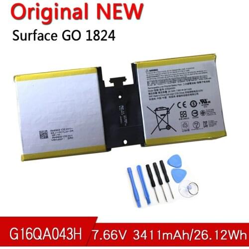 G16QA043H New Original 2ICP4/76/76 Tablet Battery For Microsoft Surface Go 1824 4415Y Tablet PC 7.66V 26.12WHr Battery New Orig