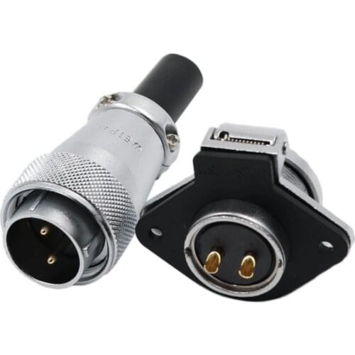 WS24 TQ+ZG Panel Mount Waterproof Electrical Connector M24 2 3 4 9 10 12 19 Pin Wire to Board Industrial Male Female Plug Socket