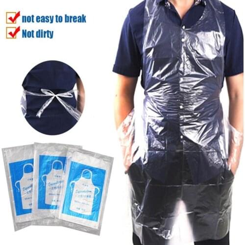 25/50/100Pcs Portable Disposable Cooking Kitchen Apron Multifunctional Waterproof Household Party Painting Dinner Protect Safety